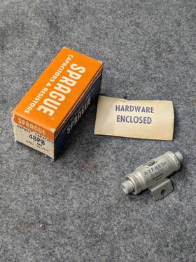 Sprague 48p8 Nib New Old Stock Vintage Hypass Capacitors 1mf 600 Wvdc 20 Amp #