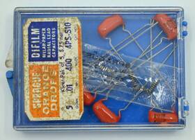 Sprague 4ps-s10 Lot Of 5 Vintage Hos Genuine Capacitors 4pss10 New In Box