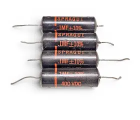 4tm-p10 Sprague 4 Black Beauty Capacitor .1 400vdc - Vintage Tested