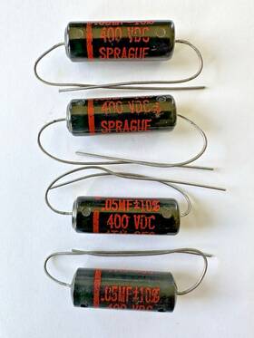 Sprague 4tm-s50 Black Beauty Capacitor .05mf 400vdc Nos Qty 4