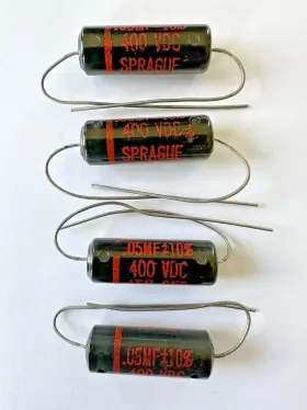 4tm-s50 Sprague Black Beauty Capacitor .05mf 400vdc Nos Qty 4