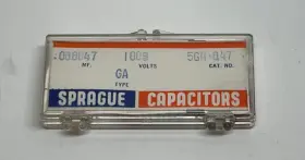 5ga-047 Sprague Vintage Ga Type Ceramic Disc Capacitor .000047uf 1000v Nib