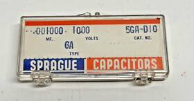 Sprague 5ga-d10 Vintage Cera-mite Ceramic Disc Capacitor .001uf 1000v