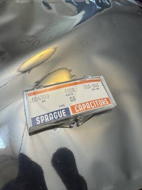 Sprague 5ga-d47 Nos Type Ga Capacitors 0.0047uf 1000v Vintage Tube Radio 5pc Set