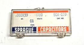 Sprague 5ga-q39 Vintage Disc Capacitor .000039mf 1000v
