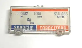 0.000082 Sprague 5ga-q82 Vintage Nos Ceramic Disc Capacitor Mf 1000v