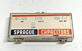Sprague 5ga-t12 Vintage Ceramic Disc Capacitors .000120mf 1000v Cera-mite