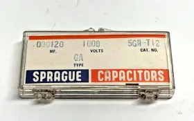 000120mf Sprague 5ga-t12 Vintage Ceramic Disc Capacitors .000120mf 1000v Cera-mite