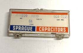 Sprague 5ga-t22 Vintage Ceramic Disc Capacitors 220pf 1000v Lot Of 5 Nos Nib