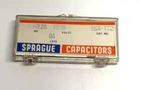 5ga-t22 Sprague Vintage Ceramic Disc Capacitors 220pf 1000v Lot Of 5 Nos Nib