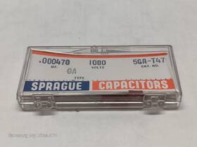 Sprague 5ga-t47 Capacitors. .000470 Mf 1000 Volts. Qty 5