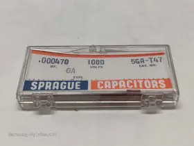 5ga-t47 Sprague Capacitors. .000470 Mf 1000 Volts. Qty 5