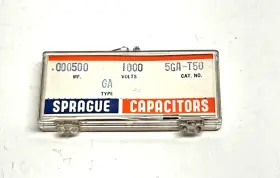 0.000500 Sprague 5ga-t50 Vintage Mf 500pf 1000v 1kv