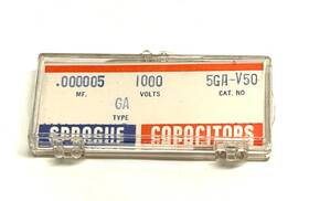 Sprague 5ga-v50 Vintage Ga Type Capacitor .000005 Mf 1000v Nos