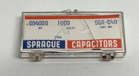 Sprague 5gad40 Vintage Nos 5ga-d40 Ceramic Disc Capacitor .004uf 1000v 4000pf Ga Type