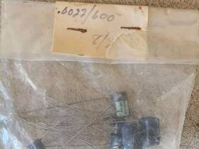 Sprague 6ps-d22 4 Ajax .0022 Uf 600 Vdc Blue Drop Capacitors Nos Guitar Amp