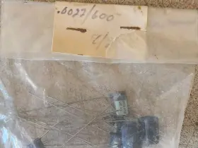 6ps-d22 Sprague 4 Ajax .0022 Uf 600 Vdc Blue Drop Capacitors Nos Guitar Amp