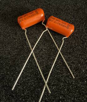Sprague 6ps-s22 2pc Sbe 0.022mf 600v Orange Drop Capacitors Nos