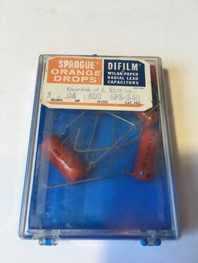 Sprague 6ps-s40 5 .04 600v Orange Drop Tone Capacitors