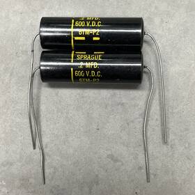 Sprague 6tm-p2 New Set Of 2 Vintage .2 Uf 600v Capacitor Amp Tone Cap