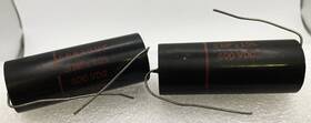 Sprague 6tm-p5 2 Nos Vintage Black Beauty Capacitors .5mf 600 Volts Pn Free Ship