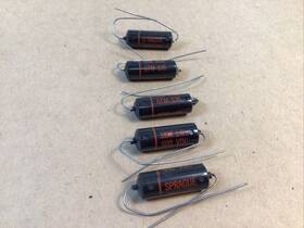 Sprague 6tm-s35 5 Pieces - Vintage Black Beauty .35 Uf 600v Capacitors Nos