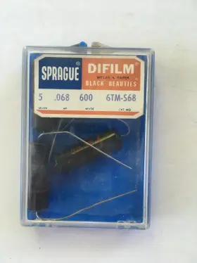6tm-s68 Sprague Lot Of 3 Capacitor Black Beauty Beauties .068 600vdc Nos