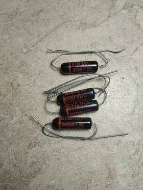 Sprague 6tm-t25 Vintage Black Beauty 3 Are .00025 Mf 10% 600v 1 .002 Capacitor 4 Lot