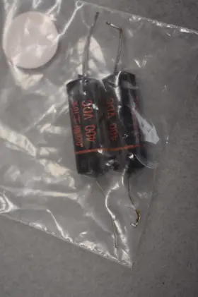 4tm-s25 Sprague Black Beauty .025 Uf 400 Vdc Audio Tone Sealed Capacitors Tested Pair