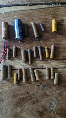 100uf-450v Sprague Cde Various Wax Capacitors