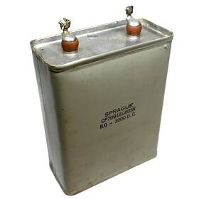 Sprague Cp70b1eg805x Capacitor 8.0 Mfd - 1000 D.c. From Collins Transmitter