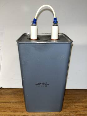 Sprague Cp72e1ek106k1 Oil Filled Capacitor 10 Uf 2500 Vdc