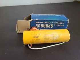 350-350-300-150 Sprague Electric Company Tva-4618 Atom Lytic Capacitor 80-60-40-20 Mf/350-350-300-150 Wvdc