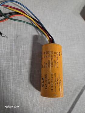 Sprague Electric Company Tva-5100 Atom Lytic Capacitor 40-20-20-20 Mf/300-300-300-300 Vdc