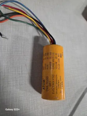 300-300-300-300 Sprague Electric Company Tva-5100 Atom Lytic Capacitor 40-20-20-20 Mf/300-300-300-300 Vdc