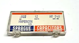 Hy-340 Sprague Vintage New Hypercon .022 Mf 12v Ceramic Disc Capacitor
