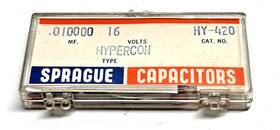 Sprague Hy-420 Vintage Hypercon Ceramic Disc Capacitors .01mf 16v