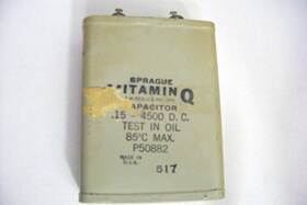 Sprague P50882 Vintage - Vitamin Q Capacitor .15 4500 D.c
