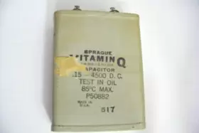 P50882 Sprague Vintage - Vitamin Q Capacitor .15 4500 D.c
