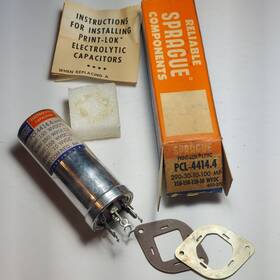 Sprague Pcl-4414.4 290-30-10-100 Mfd 150-150-150-10 Wvdc Capacitor Vintage Nos