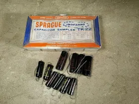 Sbf-d56 Sprague Vintage Lot 20 Black Beauty Tone Guitar Hifi Capacitors 500 600 V.d.c