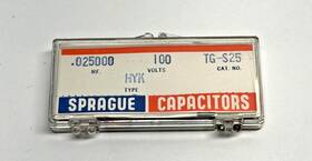 Sprague Tg-s25 Vintage Cera-mite Ceramic Disc Capacitor .025uf 100v