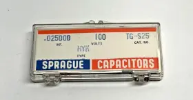 Tg-s25 Sprague Vintage Cera-mite Ceramic Disc Capacitor .025uf 100v