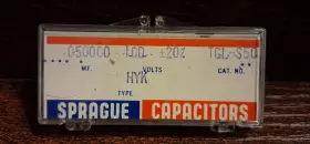 Tgl-s50 Sprague Capacitors 100 Volt Cat. No. 5x Nos In Box