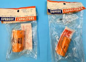 Sprague Tva-1512 Vintage 1960/1964 Atom Capacitors 150 And Uf Tva-1422 New