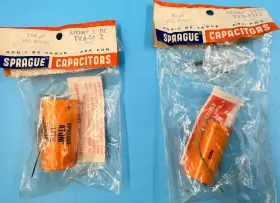 Tva-1422 Sprague Tva-1512 Vintage 1960/1964 Atom Capacitors 150 And Uf New