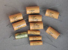 Tva-1657 Sprague Vintage Atom Tube Amp Capacitors Lot 400v
