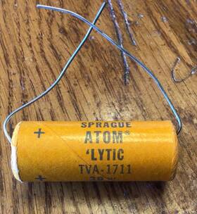 Sprague Tva-1711 Atom Capacitor 30mf 450vdc Mylar Paper Nos