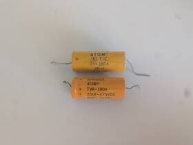 Sprague Tva-1804 2 Atom 20uf 475 Vdc Capacitors Paper And Plastic - Used