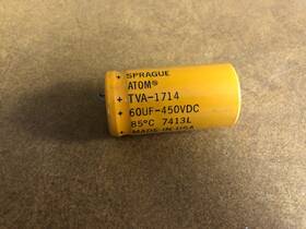 Sprague Tva1714 Atom Tva-1714 60uf - 450vdc Capacitor